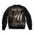 Personalised Viking Iceland Bomber Jacket Norman Ship with Coat Of Arms Crossing The Sea LT9 - Wonder Print Shop