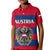 Austria Polo Shirt for Kid Austrian Coat Of Arms Minimalist Red Style - Wonder Print Shop