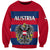 Austria Sweatshirt Austrian Coat Of Arms Minimalist Red Style - Wonder Print Shop