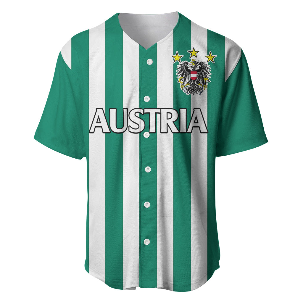 custom-text-and-number-austria-baseball-jersey-austrian-coat-of-arms-minimalist-green-style-no1