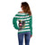 Austria Off Shoulder Sweater Austrian Coat Of Arms Minimalist Green Style No2 - Wonder Print Shop