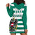 (Custom Text And Number) Austria Hoodie Dress Austrian Coat Of Arms Minimalist Green Style No2 - Wonder Print Shop