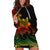 Polynesian Pride Plumeria Flowers Hoodie Dress Polynesian Tribal Reggae Vibe - Wonder Print Shop