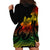 Polynesian Pride Plumeria Flowers Hoodie Dress Polynesian Tribal Reggae Vibe - Wonder Print Shop