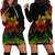 Polynesian Pride Plumeria Flowers Hoodie Dress Polynesian Tribal Reggae Vibe - Wonder Print Shop