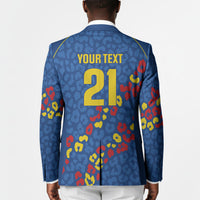 DR Congo Kopo ya Mokili Custom Blazer Kuba Kingdom Pattern Edition