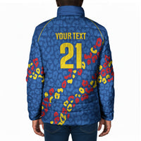 DR Congo Kopo ya Mokili Custom Padded Jacket Kuba Kingdom Pattern Edition