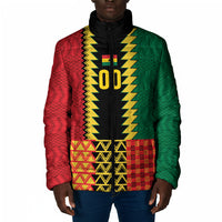 Ghana Wiase Kuruwa Custom Padded Jacket Kente Pride Edition