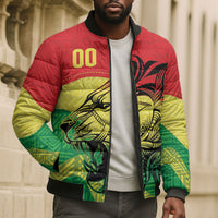 Senegal Kappu Adduna Custom Bomber Puffer Jacket Teranga Textile Edition