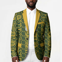 South Africa Indebe Yomhlaba Custom Blazer Ndebele Art Gold Edition