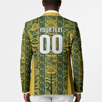 South Africa Indebe Yomhlaba Custom Blazer Ndebele Art Gold Edition