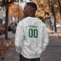 South Africa Indebe Yomhlaba Custom Sweatshirt Ndebele Art White Edition