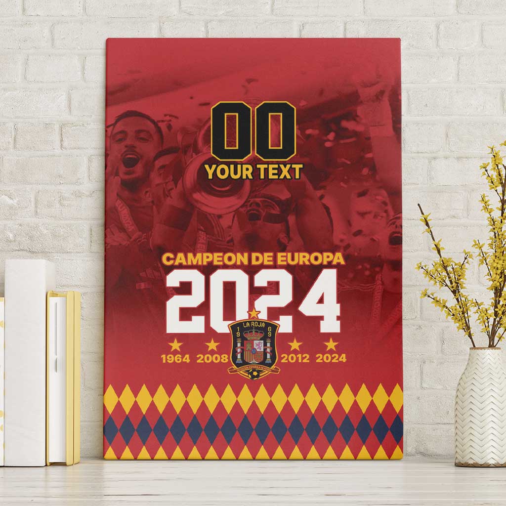 Custom Espana Campeon De Europa Canvas Wall Art Spain History Champions LT9 - Wonder Print Shop