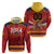 Custom Espana Campeon De Europa Zip Hoodie Spain History Champions - Wonder Print Shop