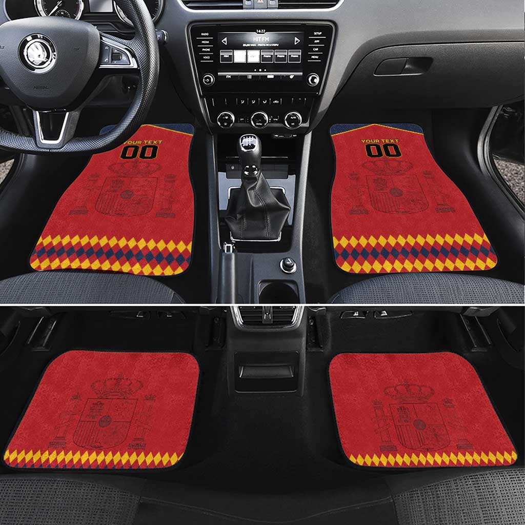 Custom Spain Euro 2024 Champions Car Mats La Roja Campeon De Europa LT9 - Wonder Print Shop