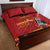 Custom Spain Euro 2024 Champions Quilt Bed Set La Roja Campeon De Europa - Wonder Print Shop