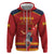 Custom Spain Euro 2024 Champions Zip Hoodie La Roja Campeon De Europa - Wonder Print Shop