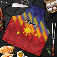 Personalized Philippines Eight Rays Sun Apron Traditional Filipino Igorot Pattern Motif