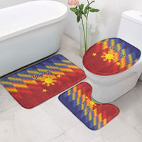 Personalized Philippines Eight Rays Sun Bathroom Set Traditional Filipino Igorot Pattern Motif