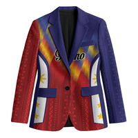Personalized Philippines Eight Rays Sun Blazer Traditional Filipino Igorot Pattern Motif