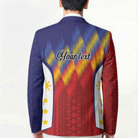 Personalized Philippines Eight Rays Sun Blazer Traditional Filipino Igorot Pattern Motif