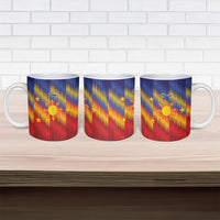 Personalized Philippines Eight Rays Sun Ceramic Mug Traditional Filipino Igorot Pattern Motif