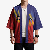 Personalized Philippines Eight Rays Sun Kimono Traditional Filipino Igorot Pattern Motif