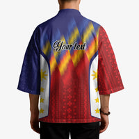 Personalized Philippines Eight Rays Sun Kimono Traditional Filipino Igorot Pattern Motif