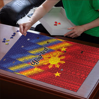 Personalized Philippines Eight Rays Sun Puzzle Traditional Filipino Igorot Pattern Motif