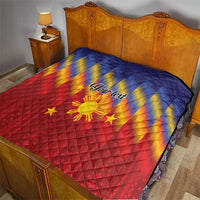 Personalized Philippines Eight Rays Sun Quilt Traditional Filipino Igorot Pattern Motif