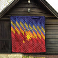 Personalized Philippines Eight Rays Sun Quilt Traditional Filipino Igorot Pattern Motif