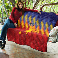 Personalized Philippines Eight Rays Sun Quilt Traditional Filipino Igorot Pattern Motif