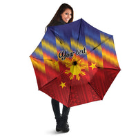 Personalized Philippines Eight Rays Sun Umbrella Traditional Filipino Igorot Pattern Motif