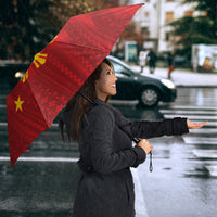 Personalized Philippines Eight Rays Sun Umbrella Traditional Filipino Igorot Pattern Motif