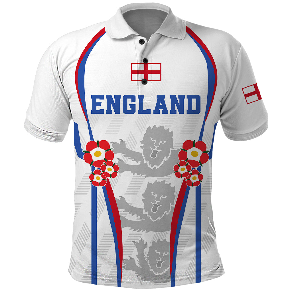 England Women Football Polo Shirt Three Lions Go World Cup 2023 - Wonder Print Shop