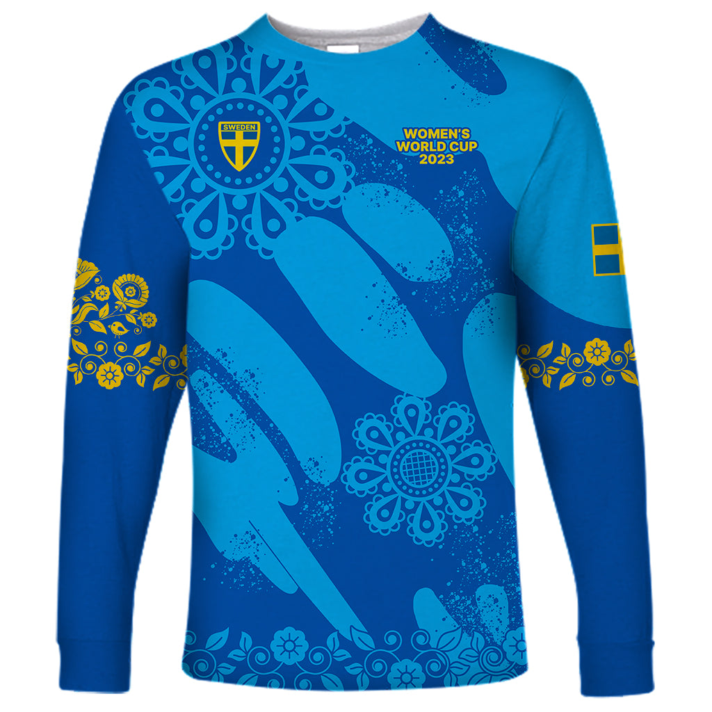 Sweden Women Football Long Sleeve Shirt Blagult World Cup 2023 - Wonder Print Shop