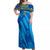 Sweden Women Football Off Shoulder Maxi Dress Blagult World Cup 2023 - Wonder Print Shop