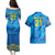 Custom Sweden Women Football Couples Matching Puletasi Dress and Hawaiian Shirt Blagult World Cup 2023 LT9 - Wonder Print Shop