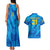 Custom Sweden Women Football Couples Matching Tank Maxi Dress and Hawaiian Shirt Blagult World Cup 2023 LT9 - Wonder Print Shop