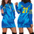 Custom Sweden Women Football Hoodie Dress Blagult World Cup 2023 - Wonder Print Shop