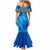 Custom Sweden Women Football Mermaid Dress Blagult World Cup 2023 - Wonder Print Shop