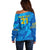 Custom Sweden Women Football Off Shoulder Sweater Blagult World Cup 2023 - Wonder Print Shop