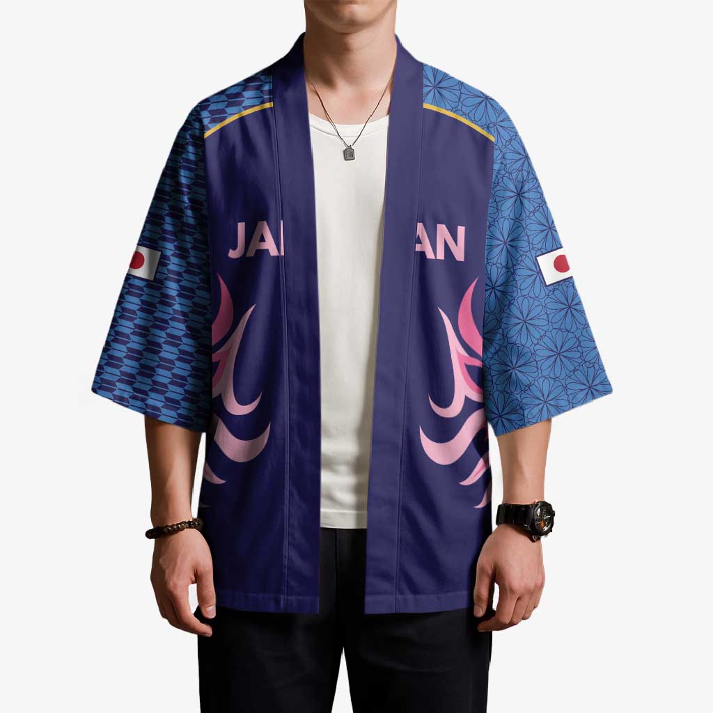 Twenty20 Japan Cricket Custom Kimono Retro Blue Version - Wonder Print Shop