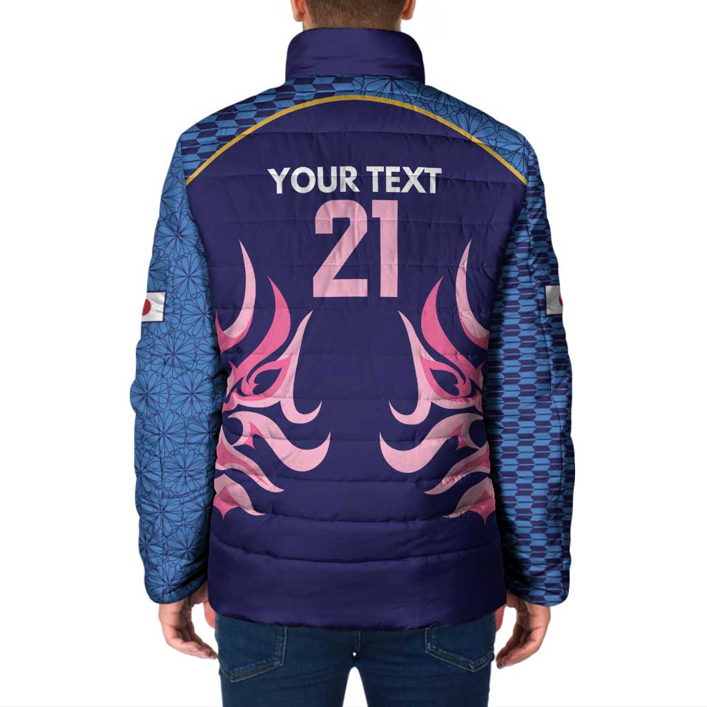 Twenty20 Japan Cricket Custom Padded Jacket Retro Blue Version - Wonder Print Shop