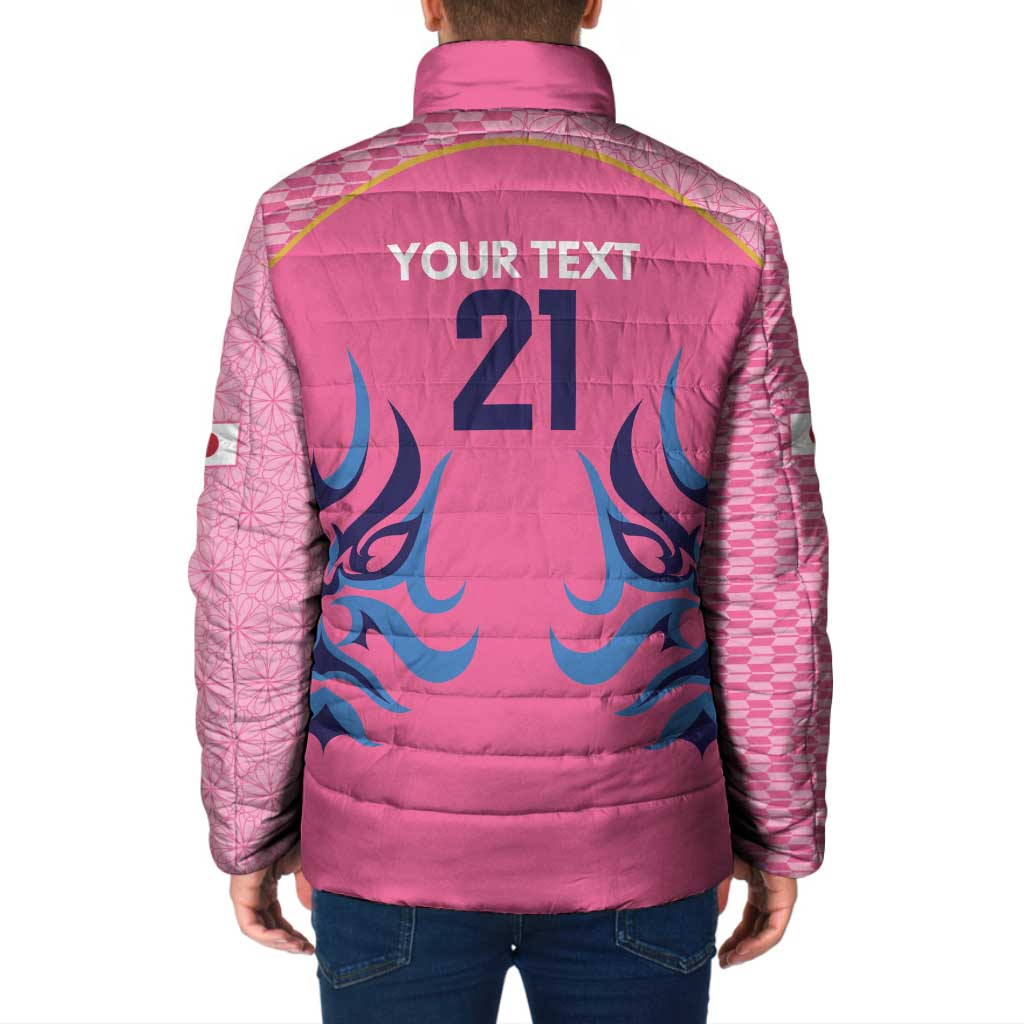 Twenty20 Japan Cricket Custom Padded Jacket Retro Pink Version - Wonder Print Shop
