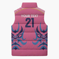 Twenty20 Japan Cricket Custom Sleeveless Puffer Jacket Retro Pink Version - Wonder Print Shop