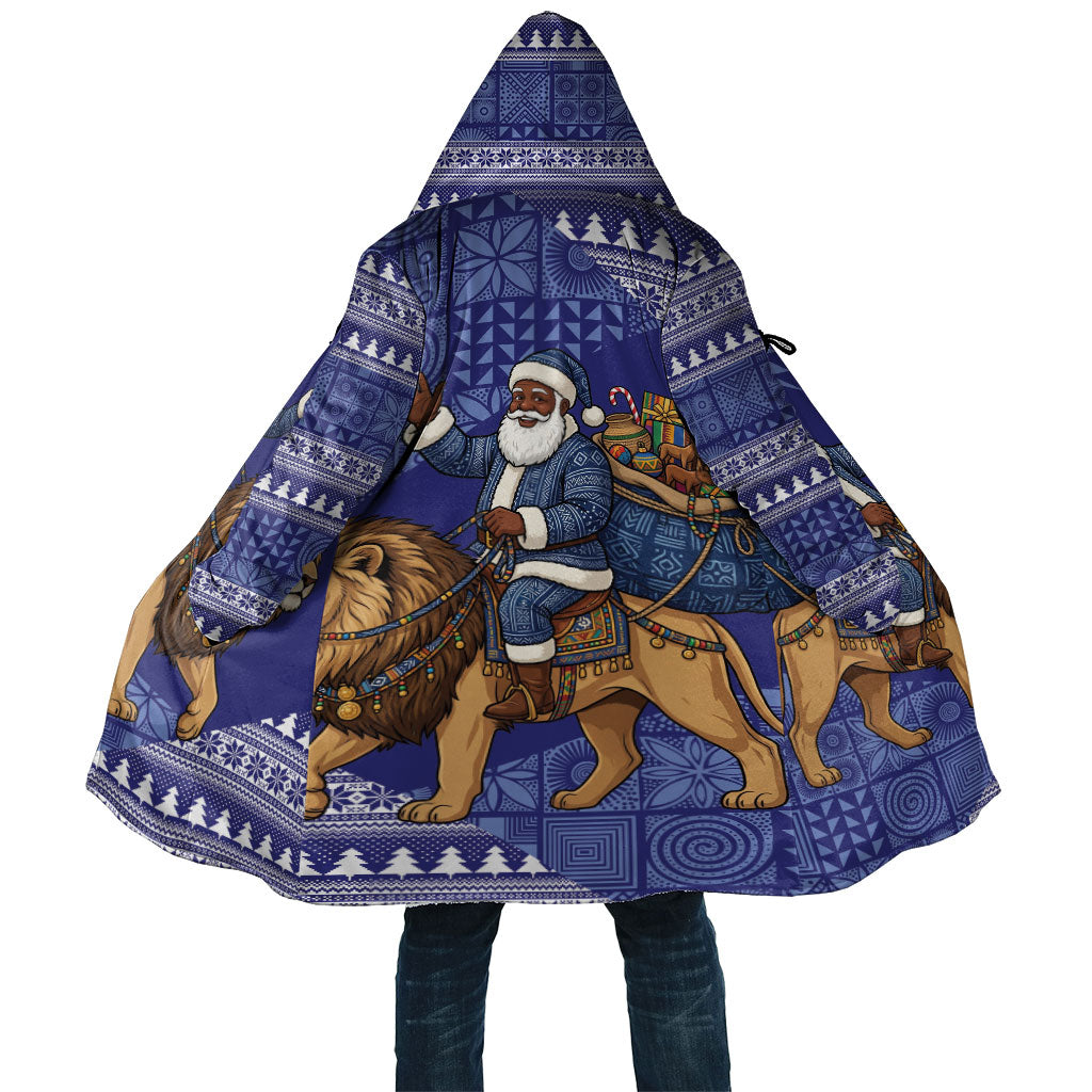 Nigeria Christmas Santa West African Lion Cloak Adire Indigo Resist Dye Motifs