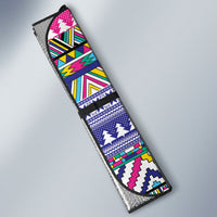 South Africa Christmas Santa Giraffe Auto Sun Shade Ndebele Geometric Patterns