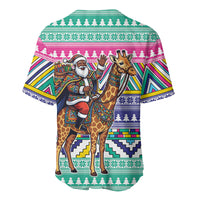 South Africa Christmas Santa Giraffe Baseball Jersey Ndebele Geometric Patterns