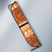 Cote d’Ivoire Christmas Santa Elephant Auto Sun Shade Baoule Woven Inspired